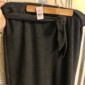 LOFT Tie Waist Pull On Pencil Skirt (NWT)
